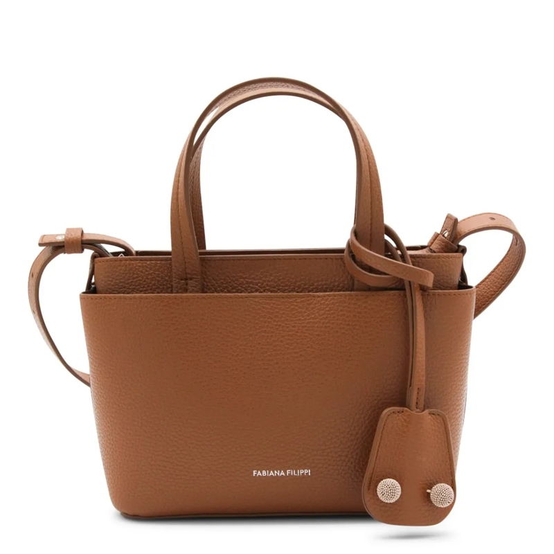 Fabiana Filippi Schultertasche Brown Leather Top Handle Bag Brown
