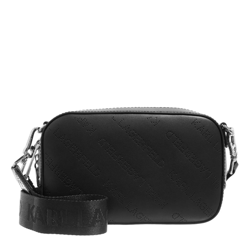 Karl Lagerfeld K/Punched Logo Camerabag Black Camera Bag