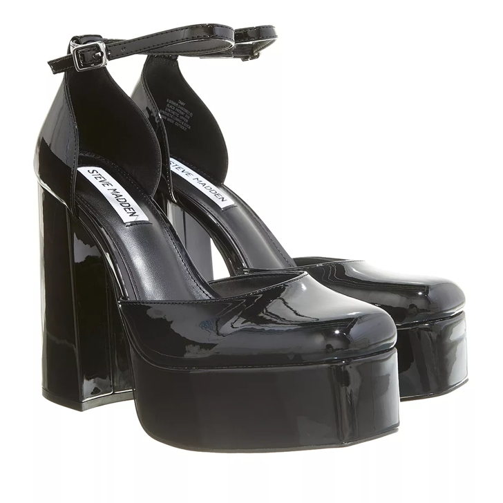 Steve madden black chunky heels on sale