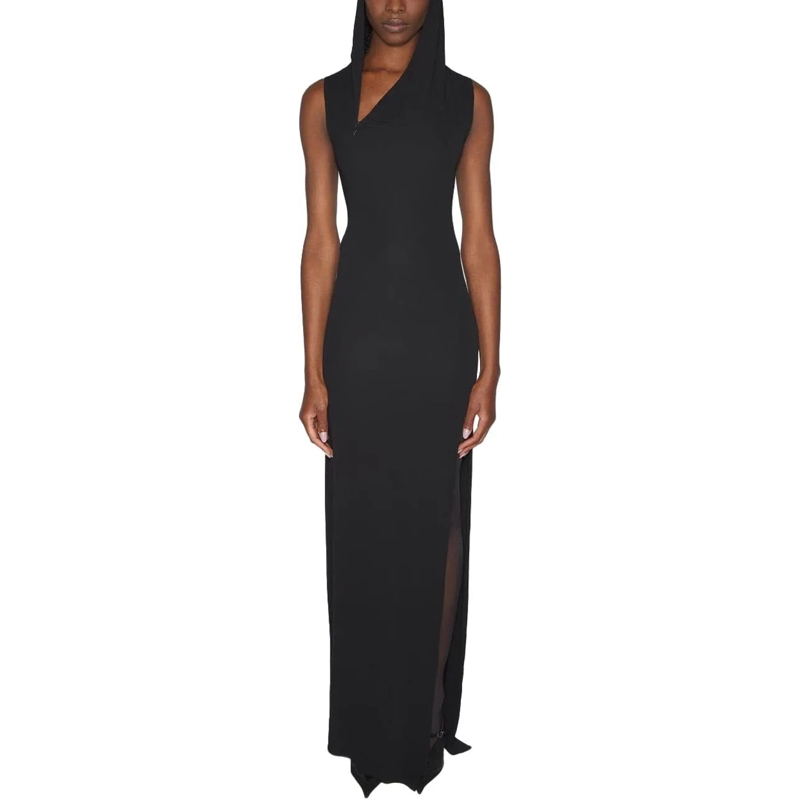 Mugler Robe midi Dresses Black schwarz
