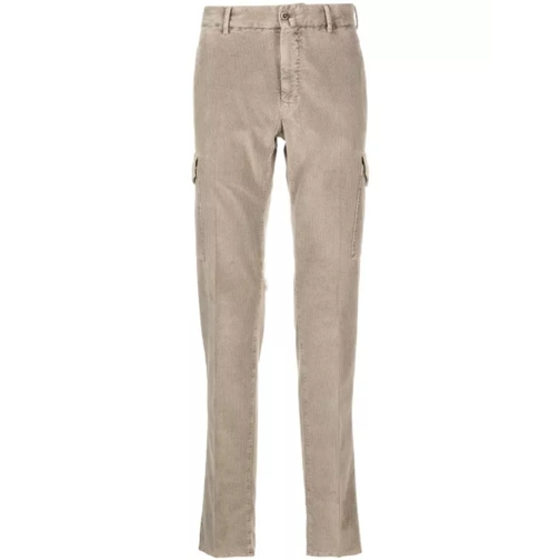 Pt Torino Beige Stretch-Design Cotton Blend Corduroy Neutrals 