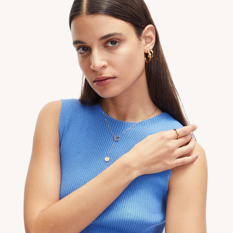 Liebeskind Berlin Mittellange Halskette Edelstahl The Organic Twist gold(Image 5)