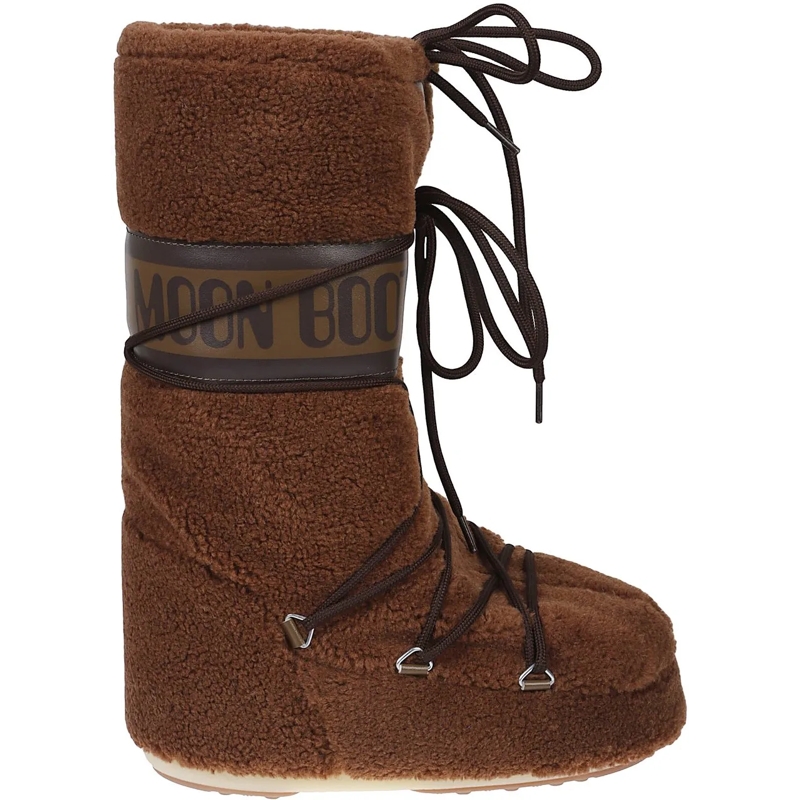 Moonboot Stiefel Icon Teddy Boots Brown braun