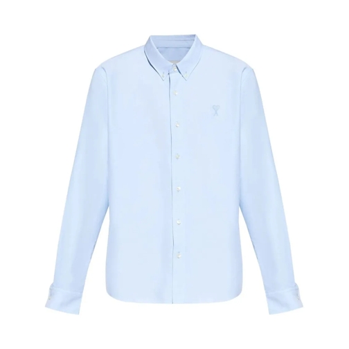 AMI Paris Hemden Light Blue Cotton Shirt Blue