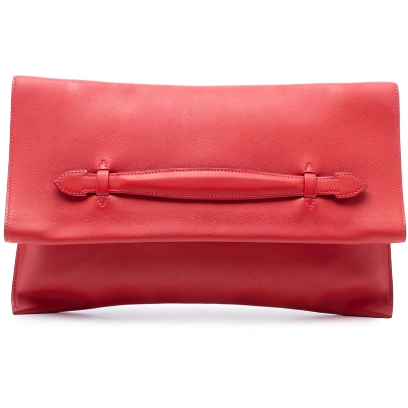 Hermès Clutch Evercolor Pliplat Clutch rot