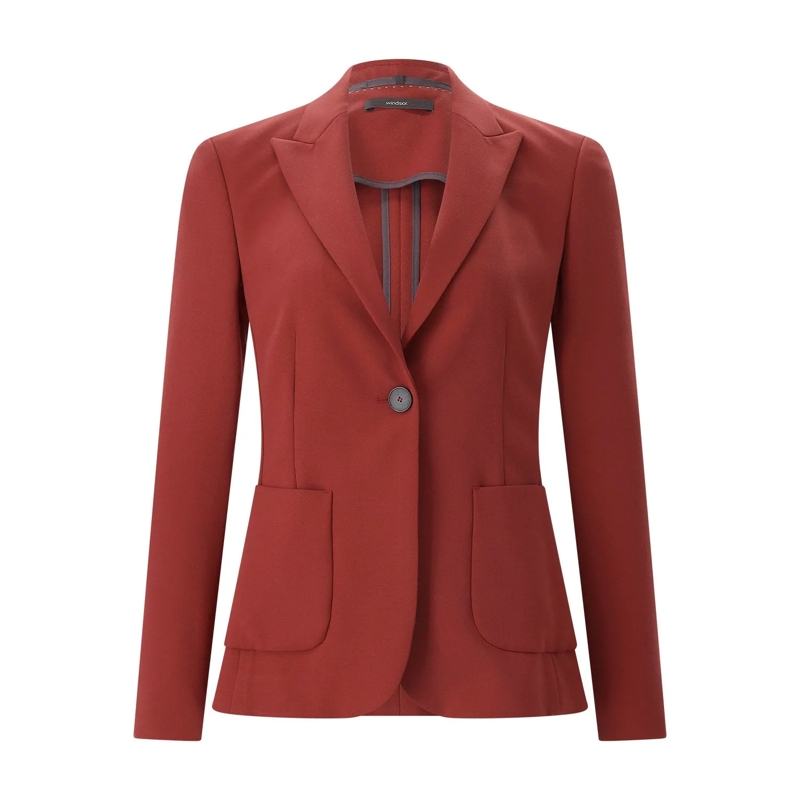 windsor. Blazer Blazer aus Viskose-Crêpe rot