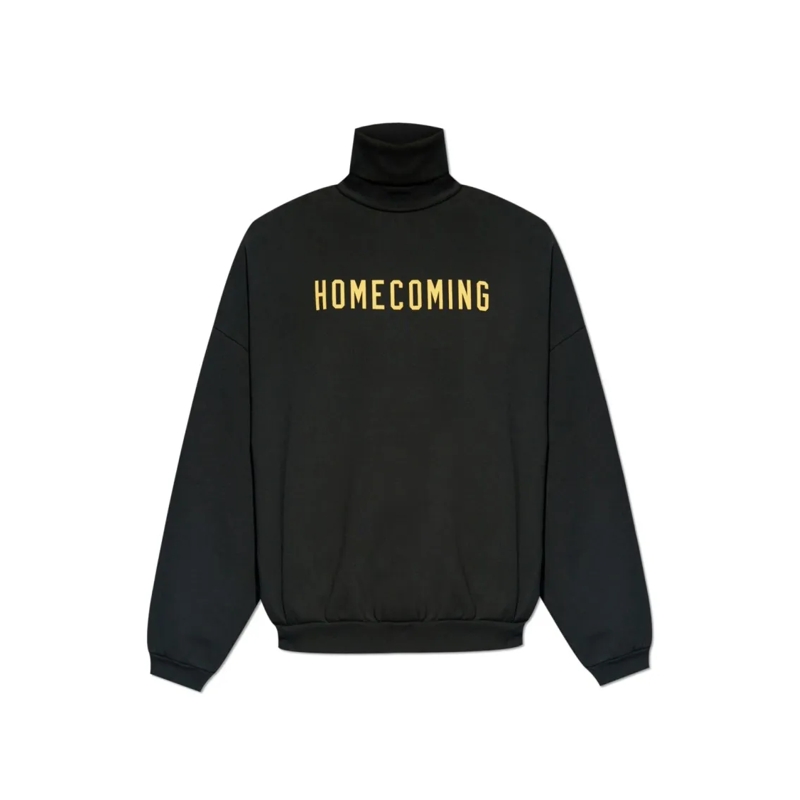 FEAR OF GOD  Essentials Heavy Fleece Turtleneck Sweatshirt Black