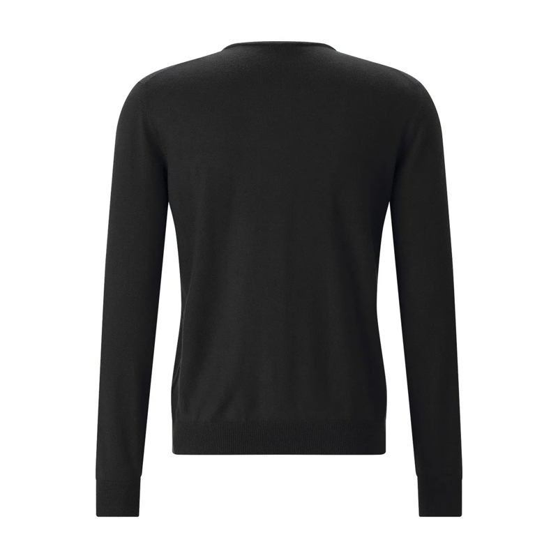 Gran Sasso Pull Pullover Paricollo aus Schurwolle schwarz(Image 6)