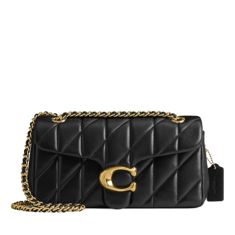 Coach Sac à bandoulière Quilted Tabby Shoulder Bag 26 With Chain Black