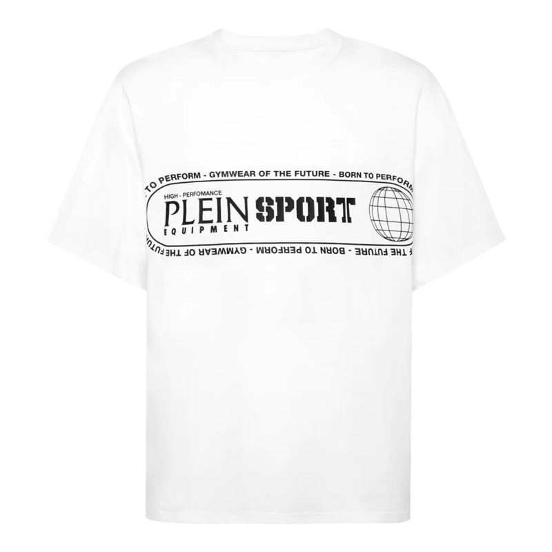 Plein Sport T-Shirt T-Shirt Rundhalsausschnitt Ss Logo weiss