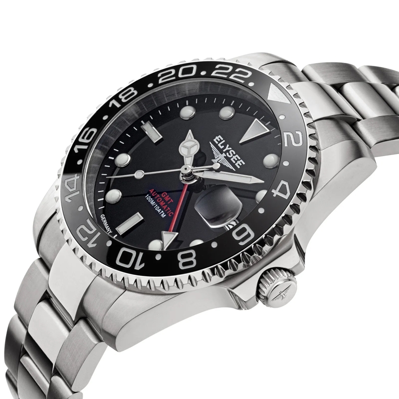 Elysee Quarzuhr GMT  AUTOMATIC . schwarz(Image 2)
