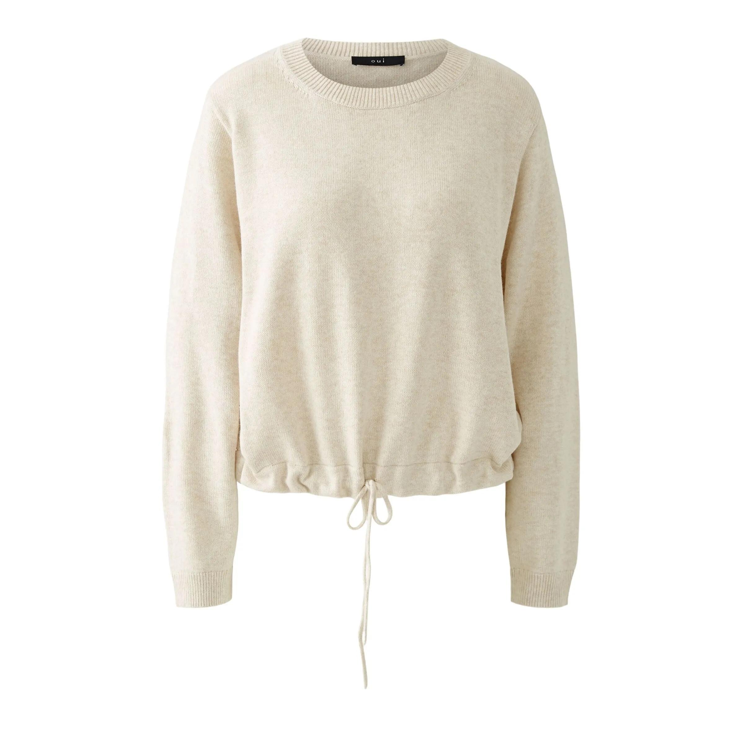 Thumbnail - Oui - Pullover - Größe 42 DAMEN B - weiß