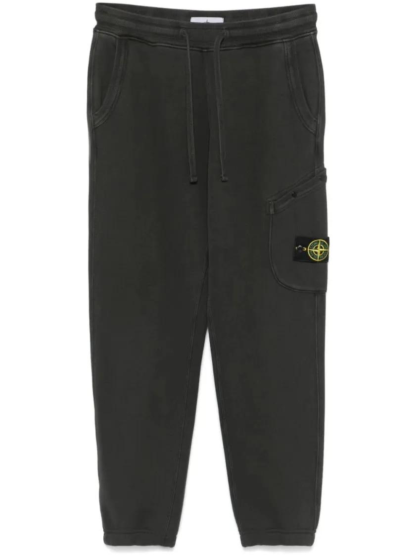 Thumbnail - Stone Island - Compass-Badge Track Pants - Größe XL - grau