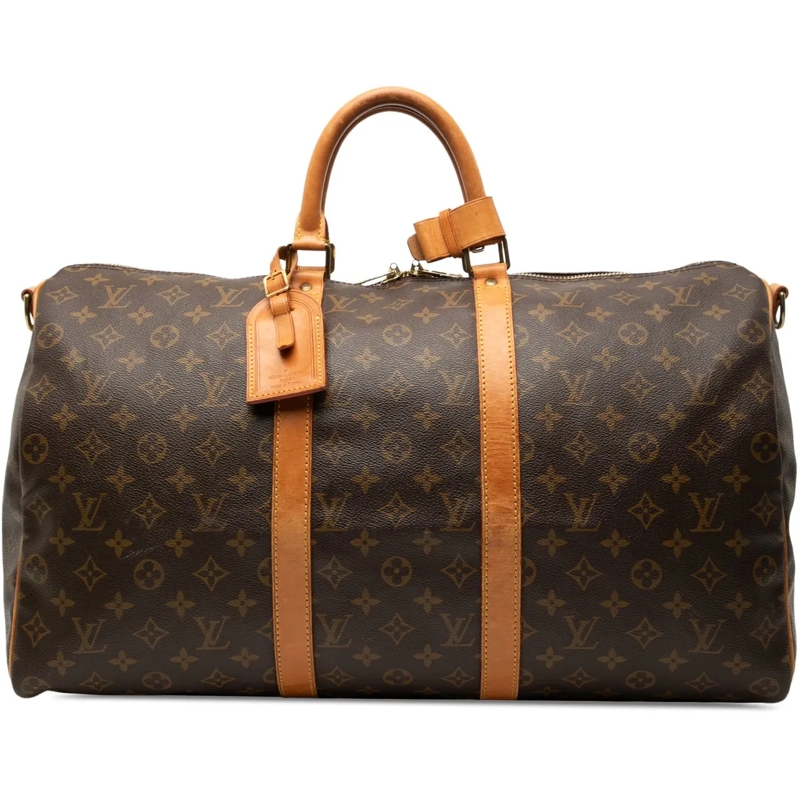 Louis Vuitton Weekender Monogram Keepall Bandouliere 50 braun