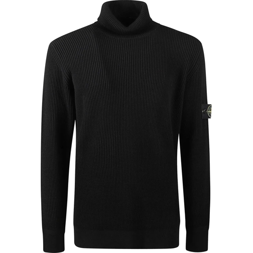 Stone Island  Turtle Neck Sweater Black schwarz