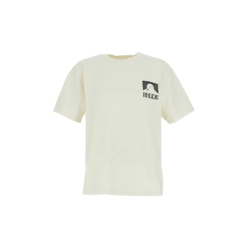 Rhude T-shirt Vintage White Relaxed Fit T-Shirt White