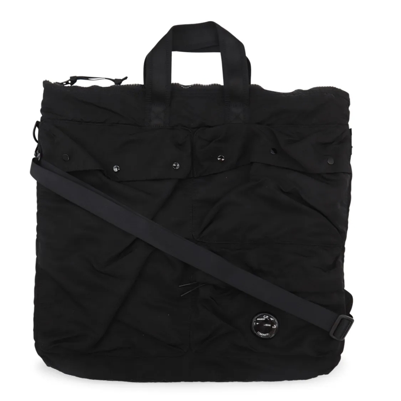 CP Company Tote Large Tote Bag With Dual Handles Black