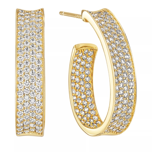Sif Jakobs Jewellery Felline Concavo Earrings Gold Band