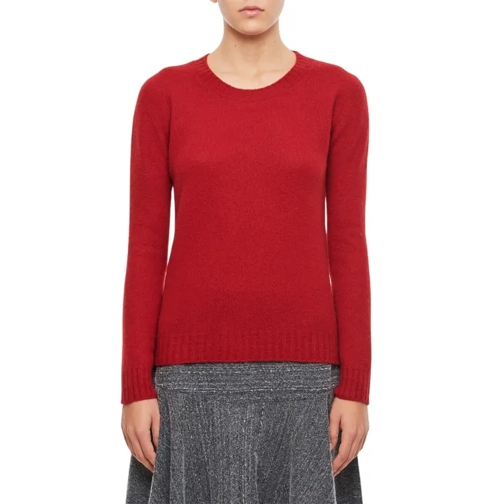 Drumohr Lambswool Sweater Red Trui