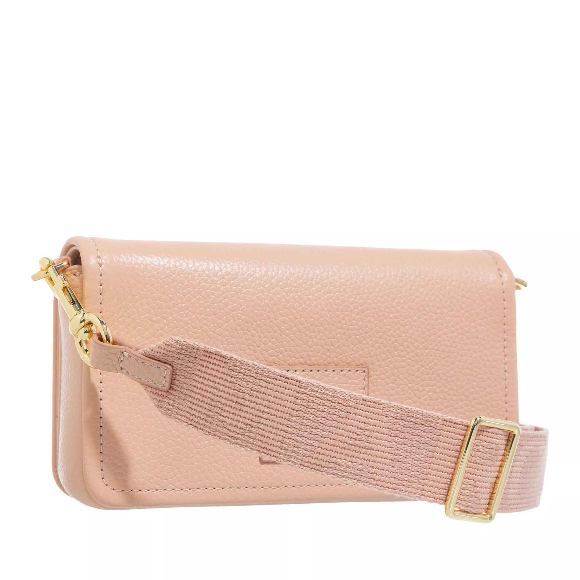 Marc Jacobs Gestructureerde leren Mini Schoudertas Pink Dames