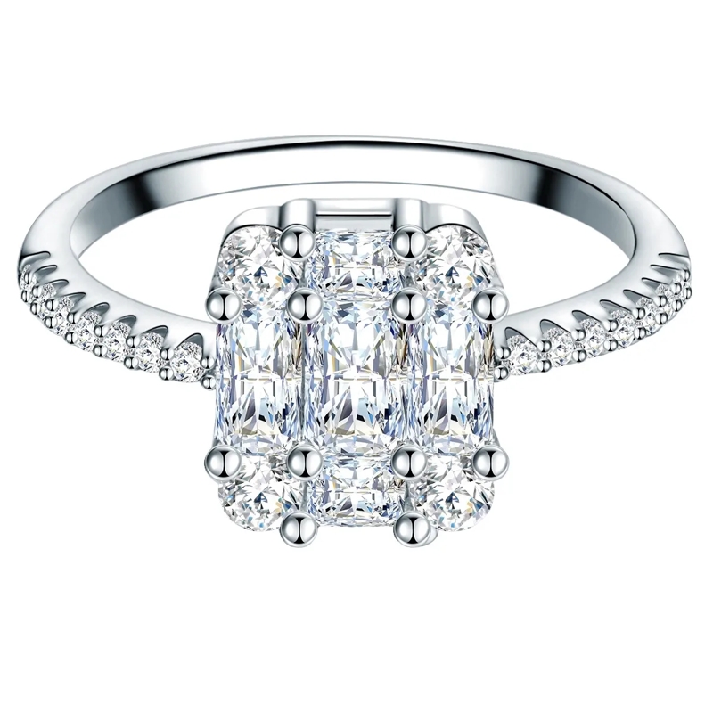 Trilani Ring Sterling Silber Ring Zirkonia silber