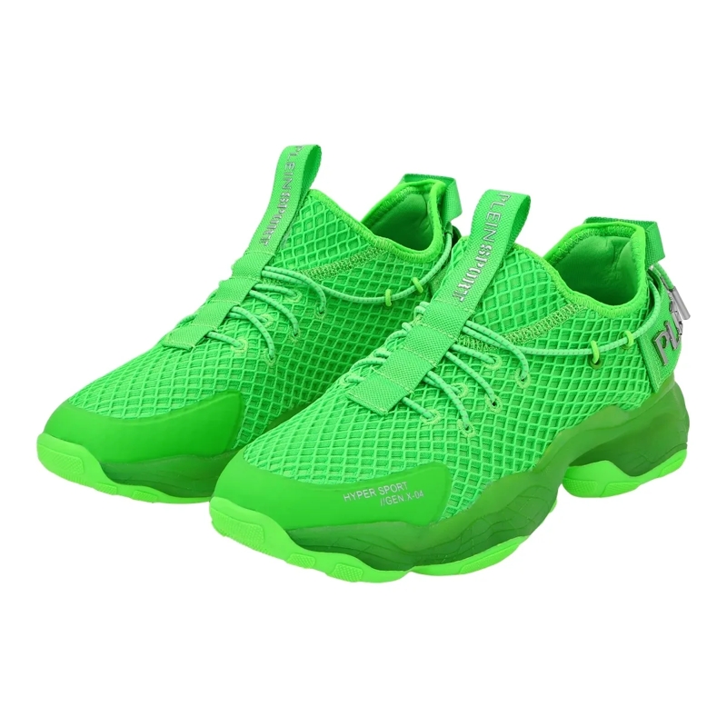 Plein Sport Low-Top-Sneaker Runner Sneaker Tiger Attack//Gen.x.4 grün