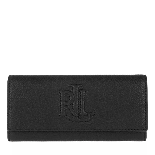 Lauren Ralph Lauren Flap Continental Wallet Black Portafoglio continental