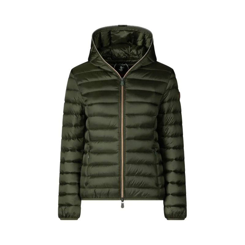 Save the Duck  Lightweight Quilted Coat With Zip-Up Hood Black