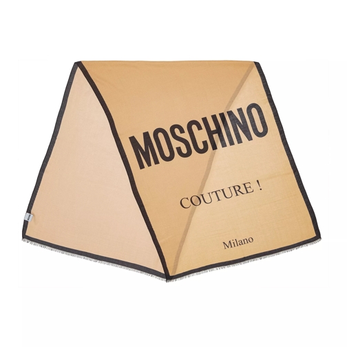 Moschino Scarf  70X180  cm Beige Lichtgewicht Sjaal