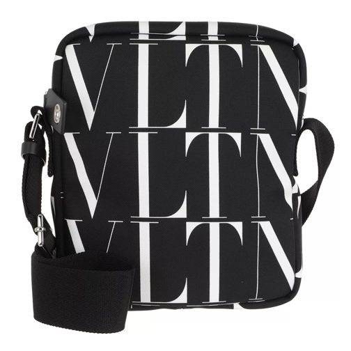 Valentino Garavani Unisex VLTN Messenger Bag Black/White Crossbody Bag