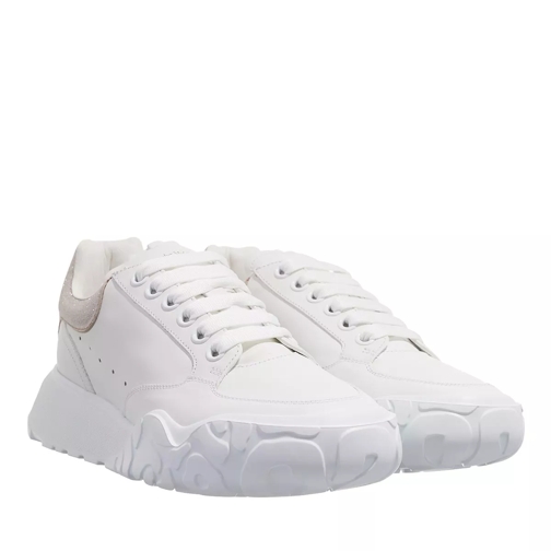 Alexander McQueen Sneakers Leather  White / Gold lage-top sneaker