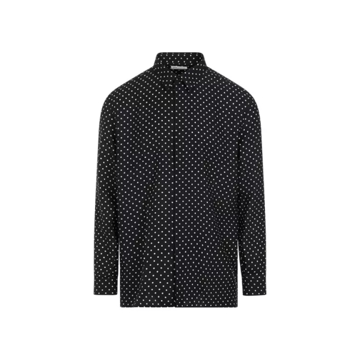 Saint Laurent Black Silk Shirt Black 