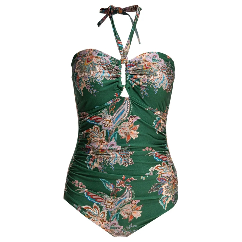 Zimmermann  Rhiannon Wide Link 1Pc Swimsuit Green