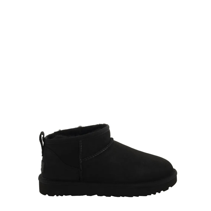 UGG Bottes Classic Ultra Mini - Sheepskin Boot Black
