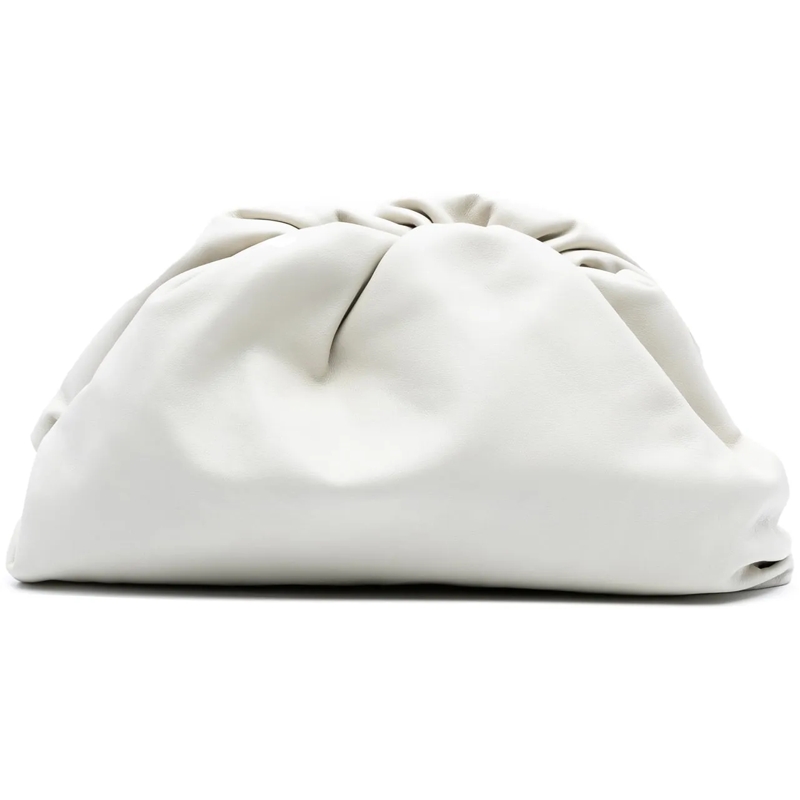 Bottega Veneta Pochette Lambskin The Pouch weiß