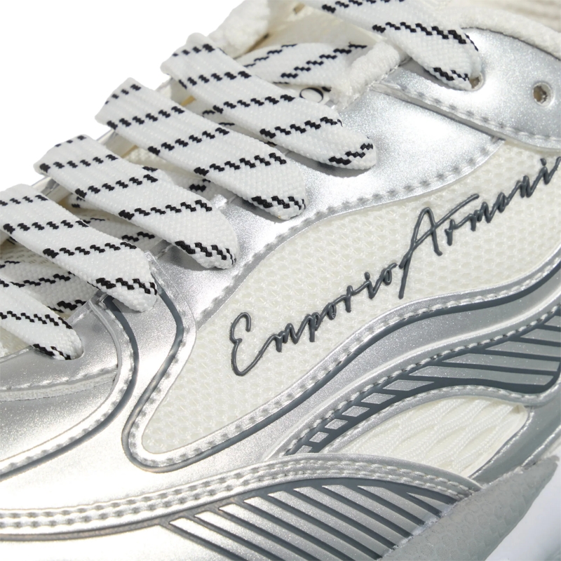 Emporio Armani Low-Top-Sneaker Aura Sneaker Silver(Image 4)