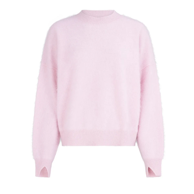True Religion Pullover - Gerader Schnitt- Logo-Stickerei- Rundhalsaussc rosa