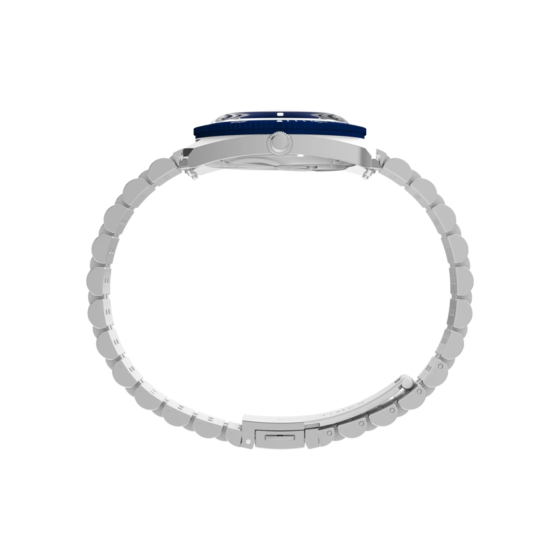 Timex Quarzuhr Quarz-Analoguhr Q Timex® 1971 Velocity silber(Image 4)