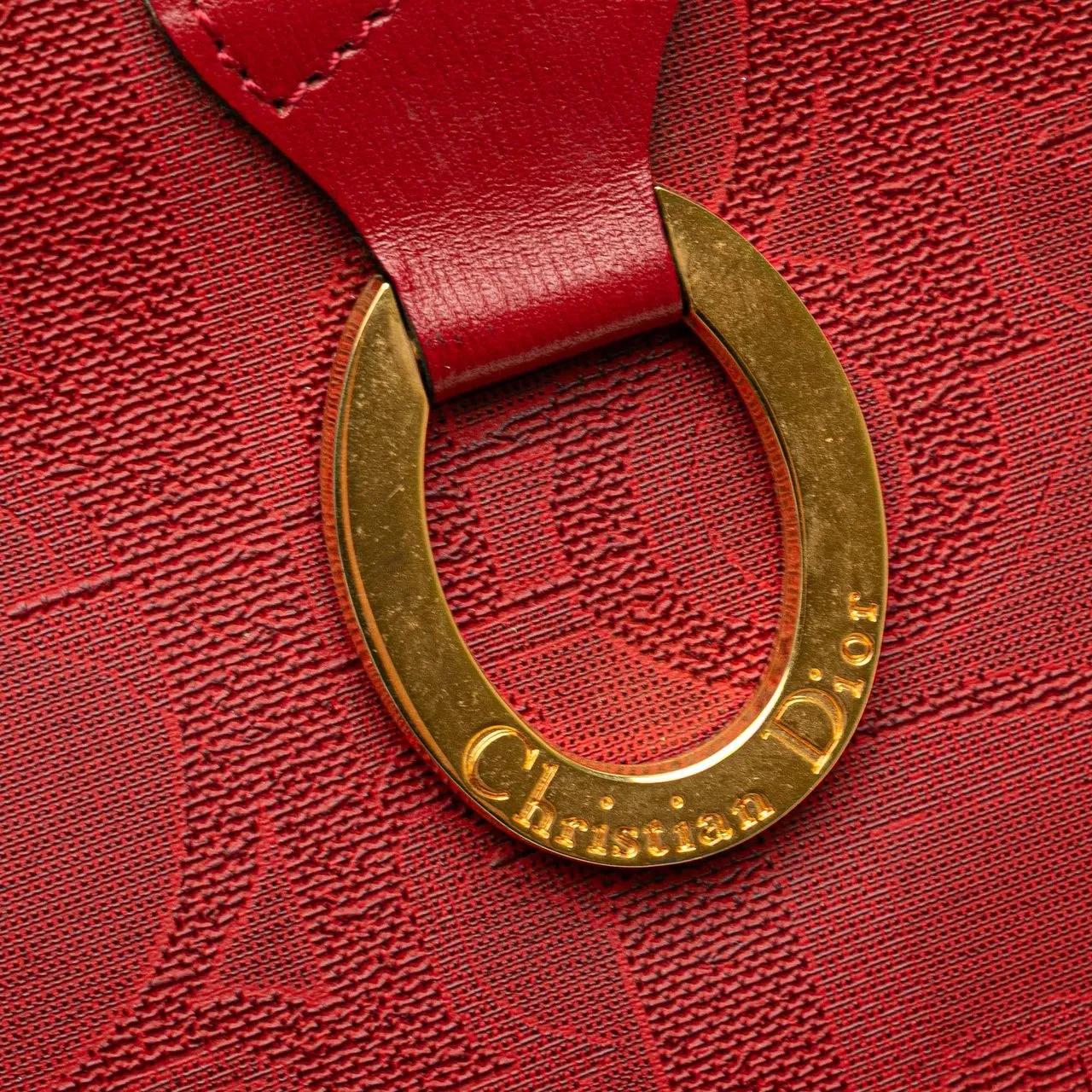 Thumbnail - Christian Dior Clutches - Diorissimo Trotter Coated Canvas Clutch - Gr. unisize - in Rot - für Damen