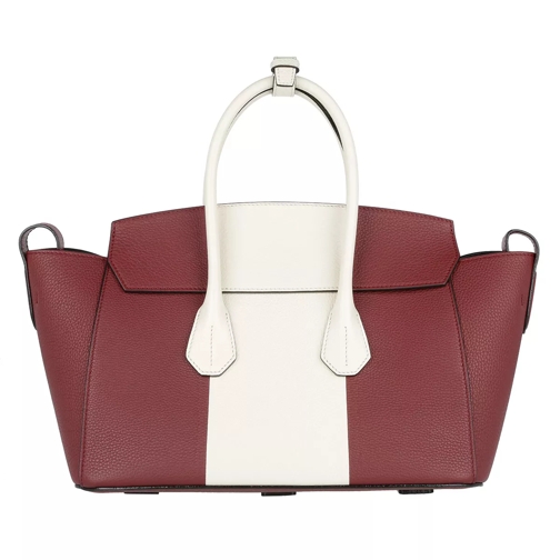 Bally Sommet MD Leather Tote Dark Red/Bone Tote