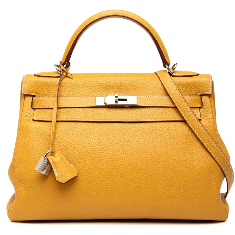 Hermès Sac à bandoulière Clemence Kelly II Retourne 32 gelb