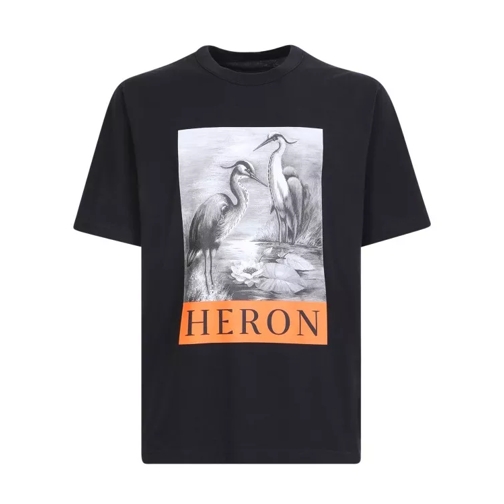 Heron Preston Black Graphic Print T-Shirt Black 