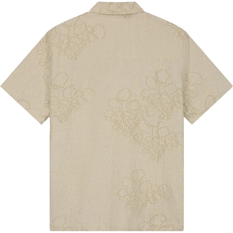 ØLÅF Legeres Oberteil Olaf Embroidered Flower Ss Shirts Korte Mouw Overh beige(Image 2)