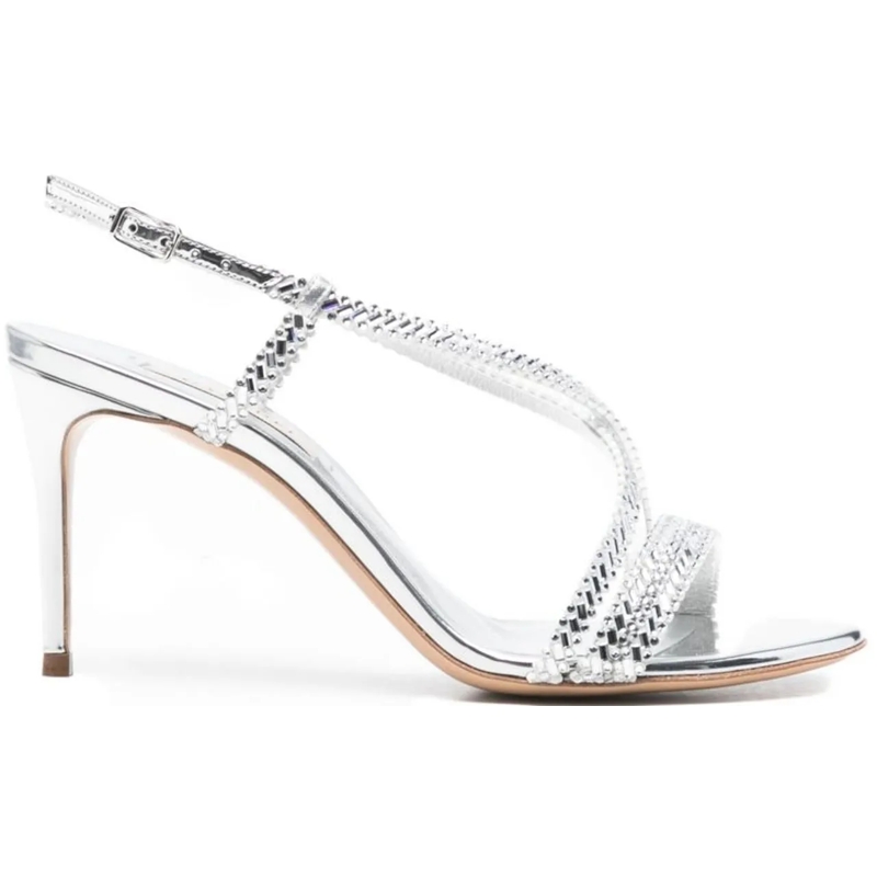 Casadei Sandalen Sandals Silver silber
