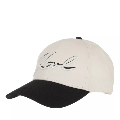 Karl Lagerfeld New Signature Cap A998 Blck/Wht Cappello da baseball