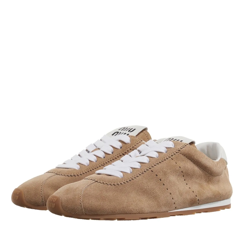 Miu Miu Lage-top sneaker Desert Suede Sneaker Beige