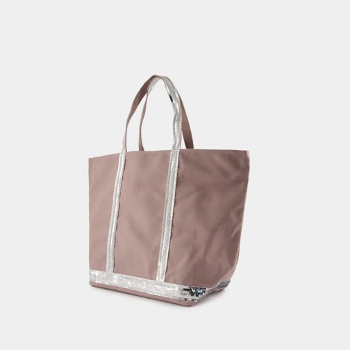 Vanessa Bruno Cabas L Shopper Bag - Cotton - Grey Pink Fourre-tout