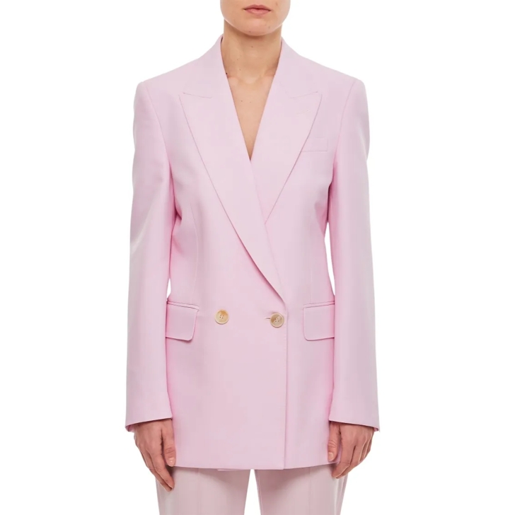 ジャケット Alexander Mcqueen Pink Wool Blend Blazer Alexander McQueen Tailored Wool Blazer in Pink — UFO No More