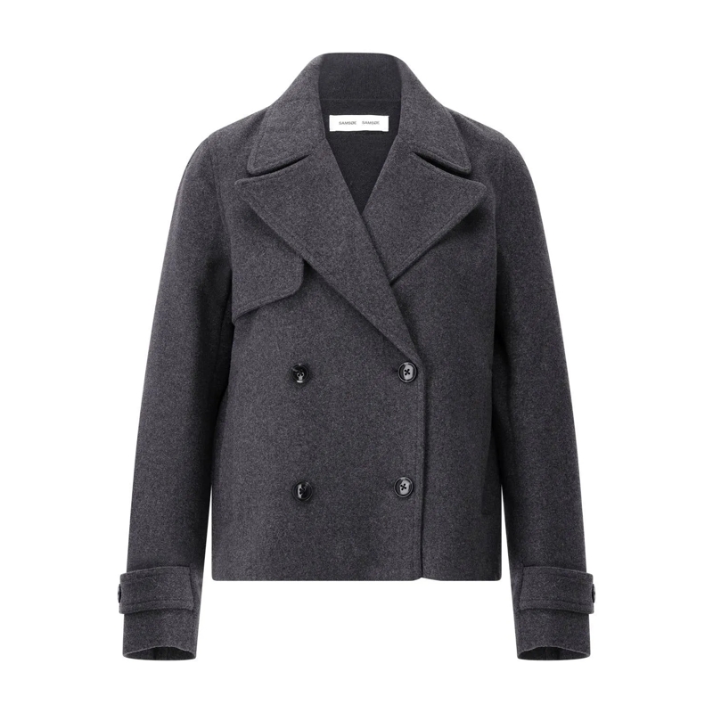 Samsøe Samsøe Blazer Cabanjacke Samarta aus Wollmix Grau