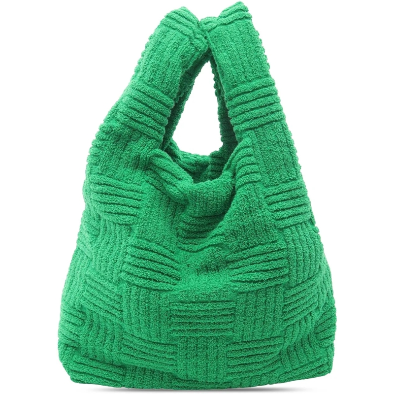 Bottega Veneta Shopper Terry Cloth Shopping Tote grün